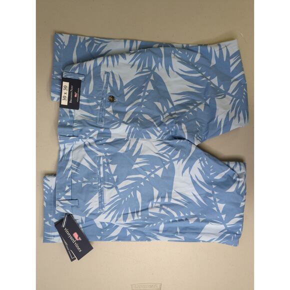 Nwt Vineyard Vines breaker pant breezy ice water sz30x30 khakis printed blue - Picture 5 of 5